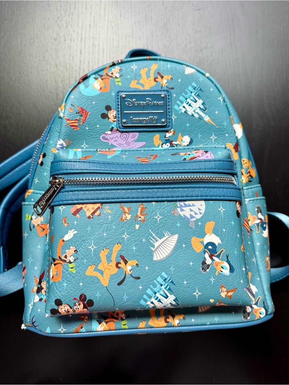 Loungefly Teal Disney Parks Character Backpack Walt Disney world